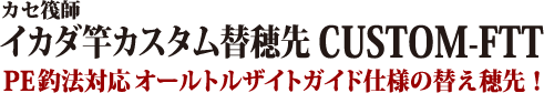 PE釣法オールトルザイトガイド仕様の替え穂先！