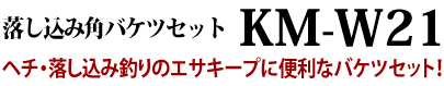 ヘチ・落し込み釣りのエサキープに便利なバケツセット