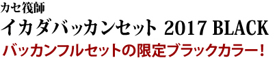 バッカンフルセットの限定ブラックカラー