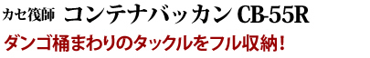 ダンゴ桶まわりのタックルをフル収納！