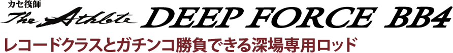 レコードクラスとガチンコ勝負できる深場専用ロッド