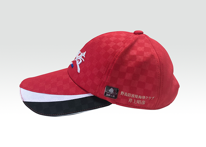 GS アスリートキャップ RED 側面