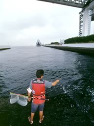 ハナレで釣る高橋さん