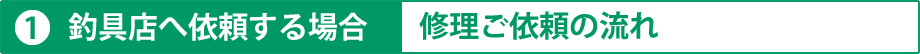 1）販売店へ修理ご依頼する場合の流れ