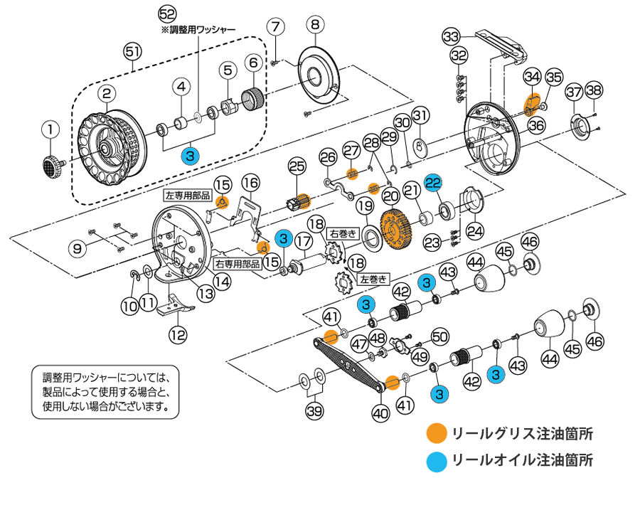 THEアスリートレーサー 65HG-GBパーツ分解図